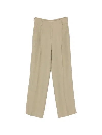 Antonelli Pressed-crease Trousers In Green