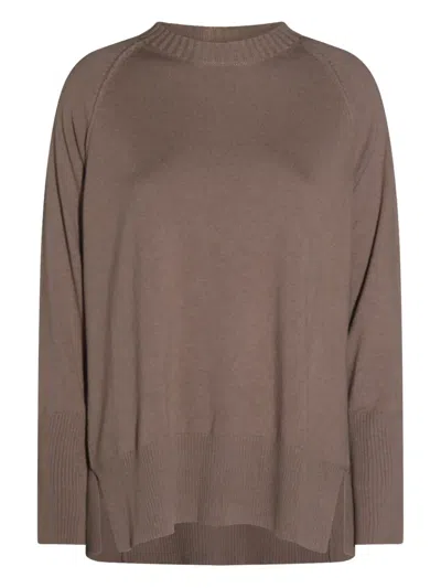 ANTONELLI RAGLAN-SLEEVE SIDE-SLIT SWEATER