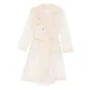 Antonelli Collar-buttoned Belted Trench Coat In Neutral