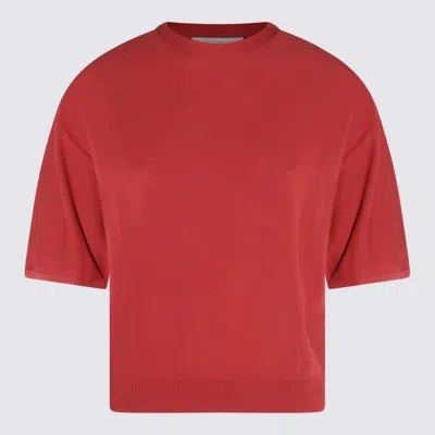ANTONELLI RED LINEN T-SHIRT