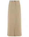 Antonelli Refined Midi Skirt With Side Slits