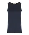 Antonelli Ribbed Elastic Vest In Black