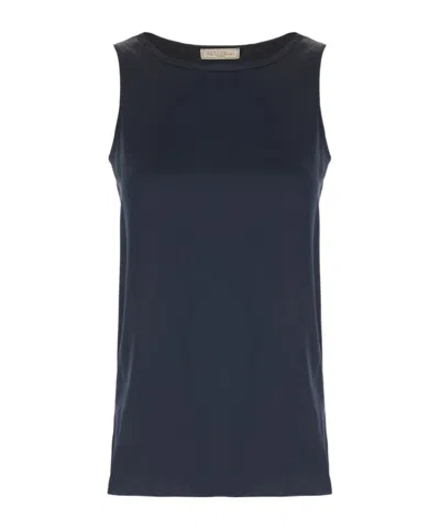 Antonelli Ribbed Elastic Vest In Black