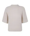 Antonelli Ribbed Knit Sweater In White