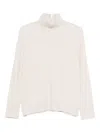 Antonelli Turtleneck Long-sleeved Sweater In Neutral