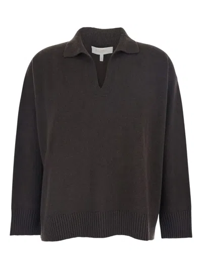 ANTONELLI RIBBED V-NECK SWEATER