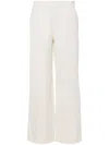 Antonelli Ribes Textured Straight Trousers In Neutrals