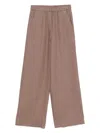 Antonelli Earth Brown Rochette Trousers In Brown