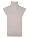 Antonelli High-neck Knitted Sweater In Gray