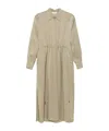 Antonelli Rope-drawstring Dress In Brown