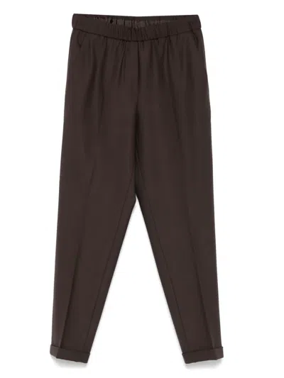 Antonelli Rosalba Elasticated Cuffed Trousers In Multi