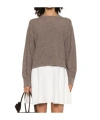 Antonelli Sequin-embellished Crew-neck Sweater In Brown