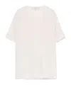 Antonelli Round-neck Logo T-shirt In Neutral
