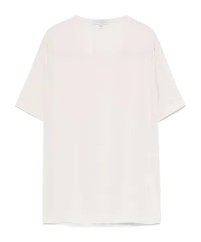 Antonelli Round-neck Logo T-shirt In Neutral
