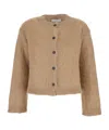 Antonelli Round-neck Long-sleeve Knitted Sweater In Animal Print