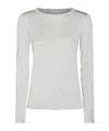 Antonelli Round Neck Long-sleeved T-shirt In Gray