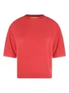 Antonelli Round Neck Short Sleeve T-shirt In Red