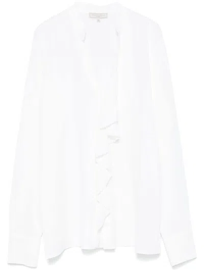 Antonelli Ruffled Shirt In White