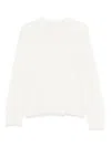 Antonelli Ruffled Sweater In White