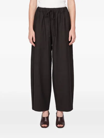 Antonelli San Lorenzo Drawstring Wide-leg Trousers In Animal Print