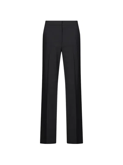Antonelli Sangria Pressed-crease Straight-leg Trousers In Black