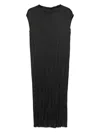 Antonelli Satin Midi Dress In Black