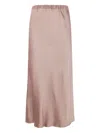 Antonelli Satin Midi Skirt In Brown