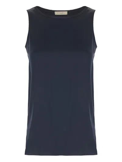 Antonelli Satin Top In Blue