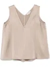 Antonelli Satin Vest In Neutrals