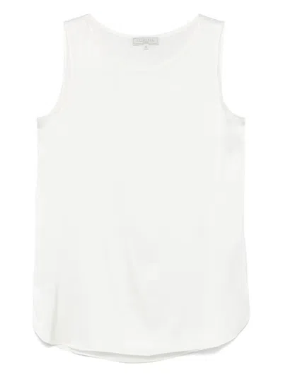 Antonelli Satined Tank Top In White
