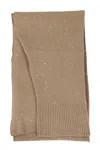 Antonelli Sequin-embellished Scarf In Brown