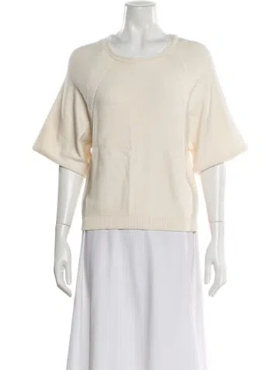 Pre-owned Antonelli Scoop Neck Sweater In Neutral