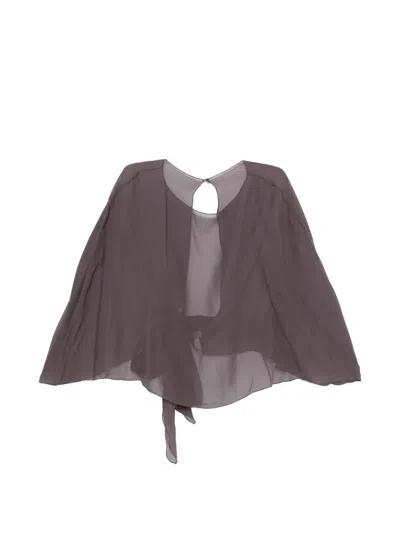 Antonelli Semi-sheer Cape In Purple