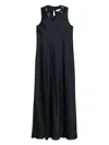 Antonelli Navy Blue Sequin-embellished Maxi Dress In Blue