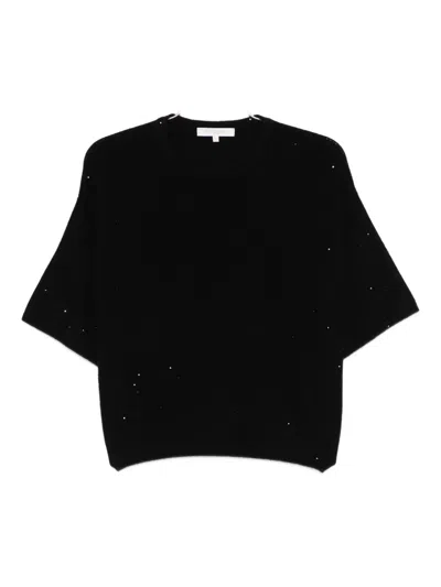 Antonelli Oberteil Mit Pailletten In Black