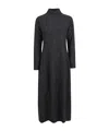 Antonelli High-neck Long-sleeved Dress In Black