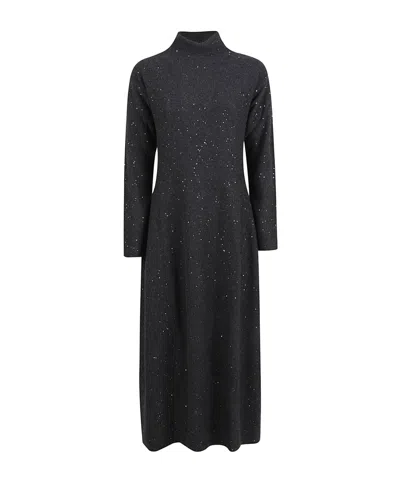 ANTONELLI SEQUINED LONG-SLEEVED DRESS