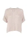 Antonelli Pullover Mit Pailletten In Neutral