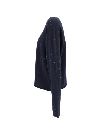 Antonelli Sequin-embellished Sweater In Blue