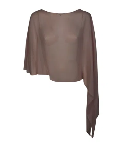 Antonelli Sheer Cover-up In Brown