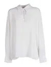 Antonelli Buckle Long-sleeved Shirt In White