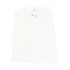 Antonelli Button-detailed Long-sleeve Tunic Top In White