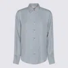 Antonelli Button-down Long-sleeved Shirt In Blue