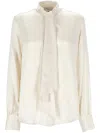 Antonelli Firenze Tie-neck Blouse In Neutral