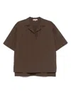 Shop Antonelli Short-sleeve Blouse In Brown
