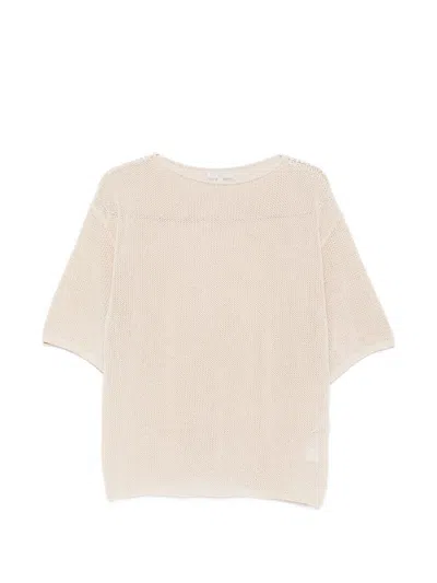 Antonelli Short Sleeve Sweater In White