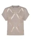 Antonelli Short-sleeves Top In Neutral
