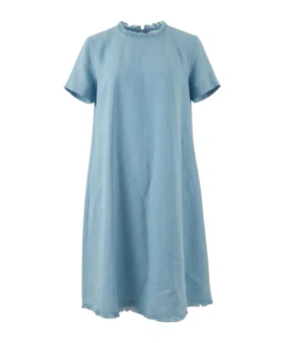 Antonelli Short-sleeve Dress In Blue