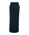 Antonelli Timballo Blue Skirt With Side Closure In Wool Woman In Black