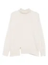 Antonelli Turtleneck Long-sleeved Sweater In Neutral